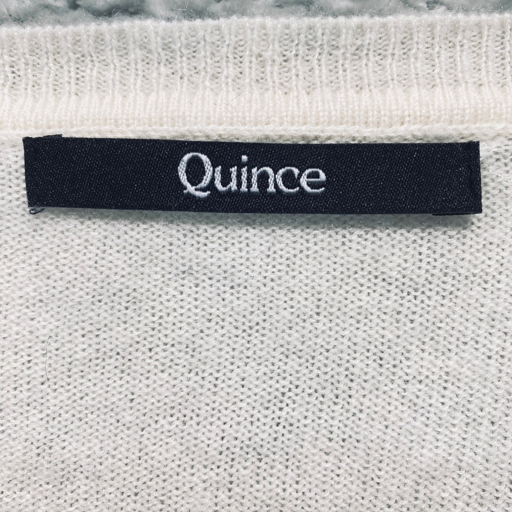 Quince 100% Cashmere V Neck Sweater Cream Size S see photos - Picture 2 of 7